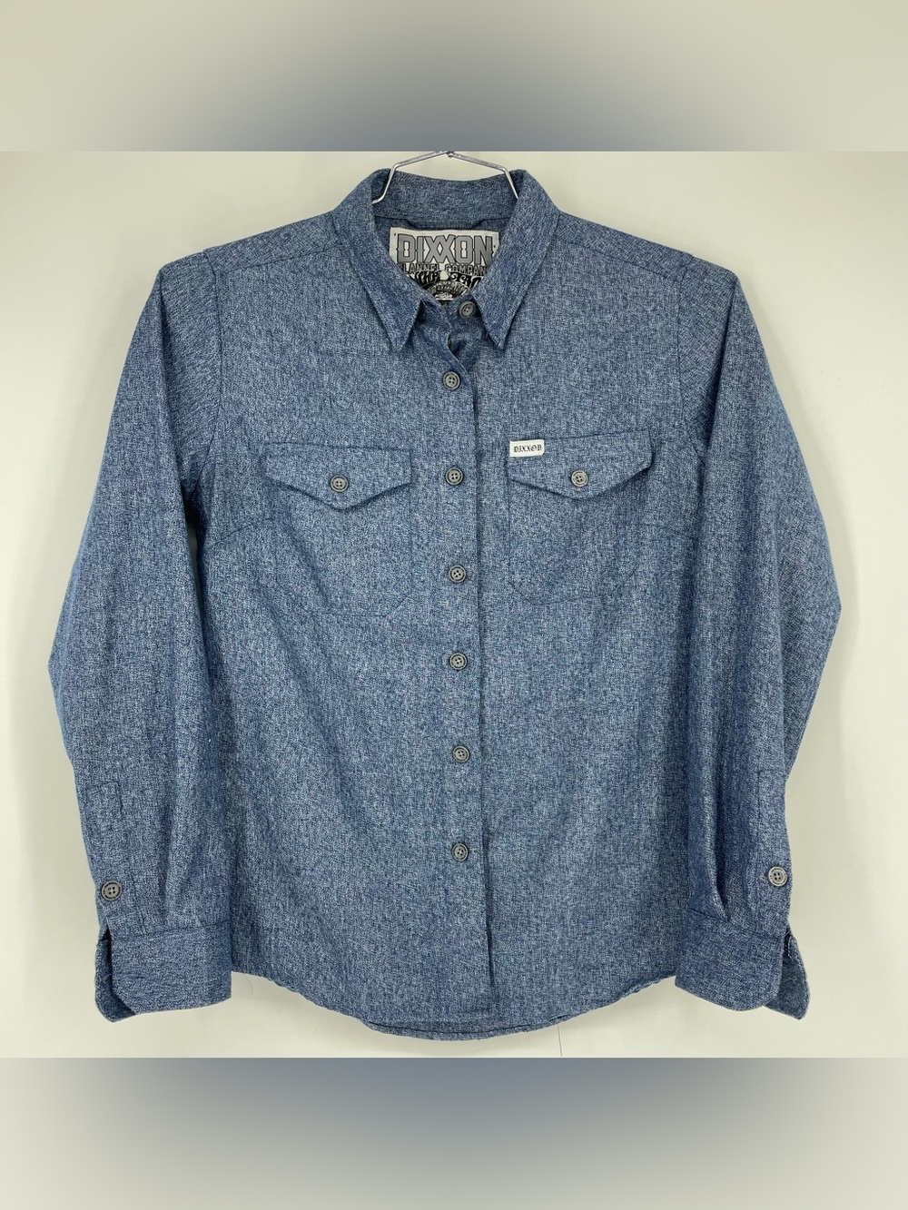 Dixxon Sanchos Tacos Yardbird Flannel Shirt Womens Flap Pockets Button Up